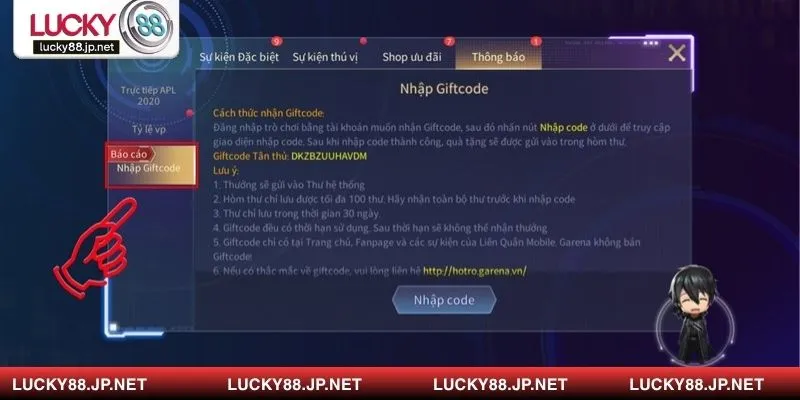Tổng hợp các cách nhận giftcode tại Lucky88 hiệu quả, nhanh chóng 